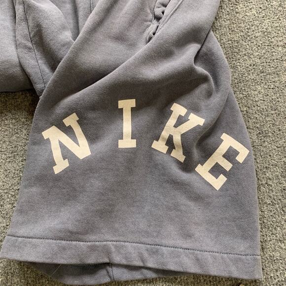 Nike Shorts Mens M Medium Steel Grey Cotton Sportswear French Terry Color Wash - Picture 6 of 12